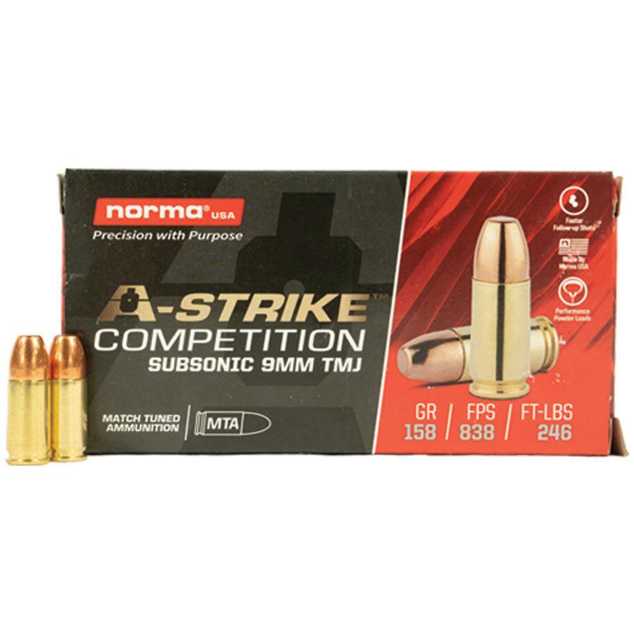 Norma Ammunition • 9mm Luger • 158gr